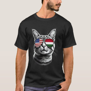 T-shirt Conception de lunettes de soleil pour chat hongroi