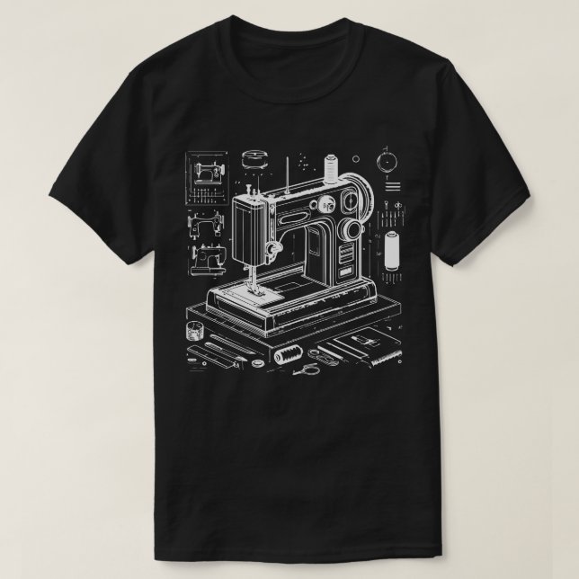 T-shirt conception de machine 1 (Design devant)