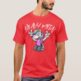 T-shirt Conception de main de roche de licorne vibrante mé