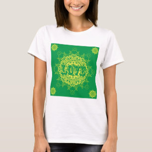 T-shirt Conception de mandala d'amour