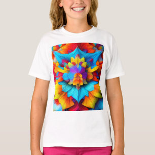 T-shirt Conception de Mandala Florale colorée