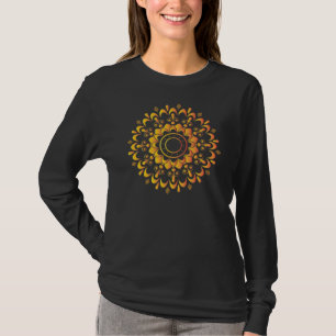 T-shirt Conception de mandala unique doré-95747