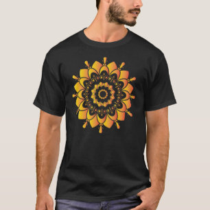 T-shirt Conception de mandala unique doré-95748