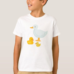 T-shirt Conception de mascotte de caneton mignon