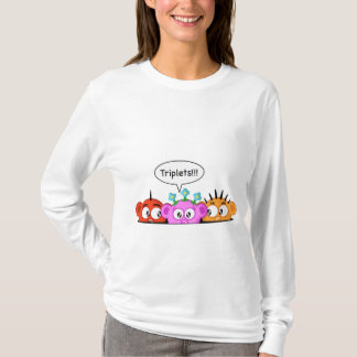 T-shirt Conception de maternité - triplets !