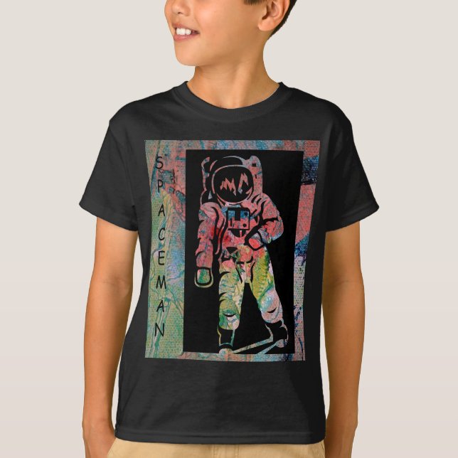 T-shirt Conception de mode d'astronaute de Janz (Devant)