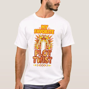 T-shirt Conception de mon rebondissement préféré géométriq