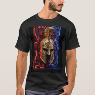 T-shirt Conception de mosaïque 3D extra Néon Spartan