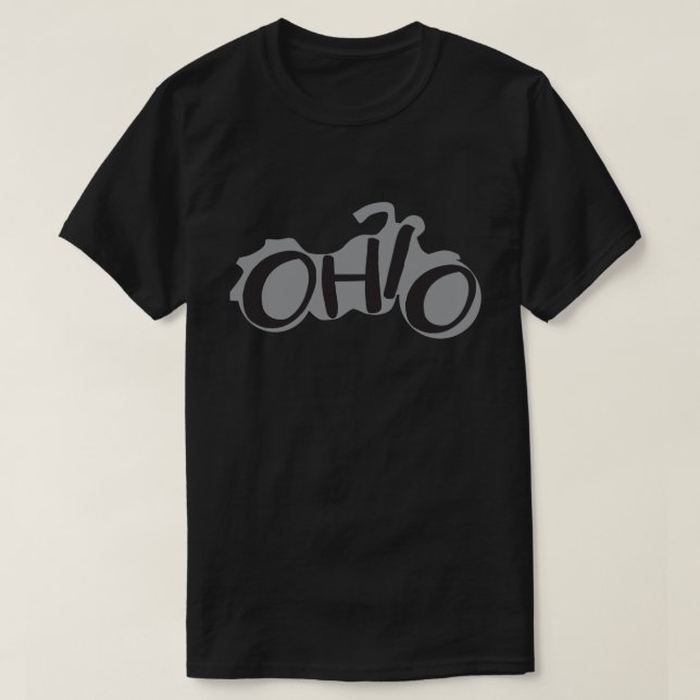 T-shirt Conception de motard de moto de l'Ohio (Design devant)