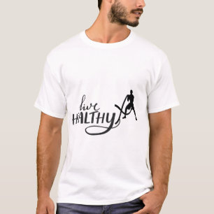 T-shirt Conception de motivation de gymnase en santé