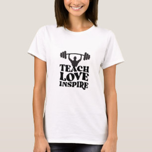 T-shirt Conception de motivation pour salle de sport
