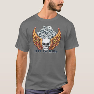 T-shirt Conception de motocyclettes Live 2 Ride