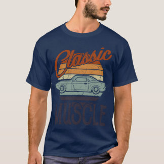 T-shirt Conception de Muscle Car Classique Hommes Voiture 