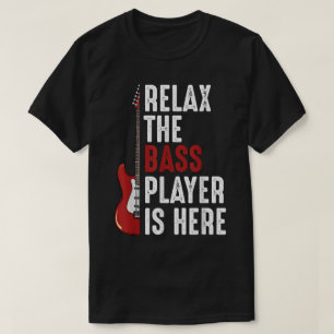 T-shirt Conception de musicien joueur de basse drôle