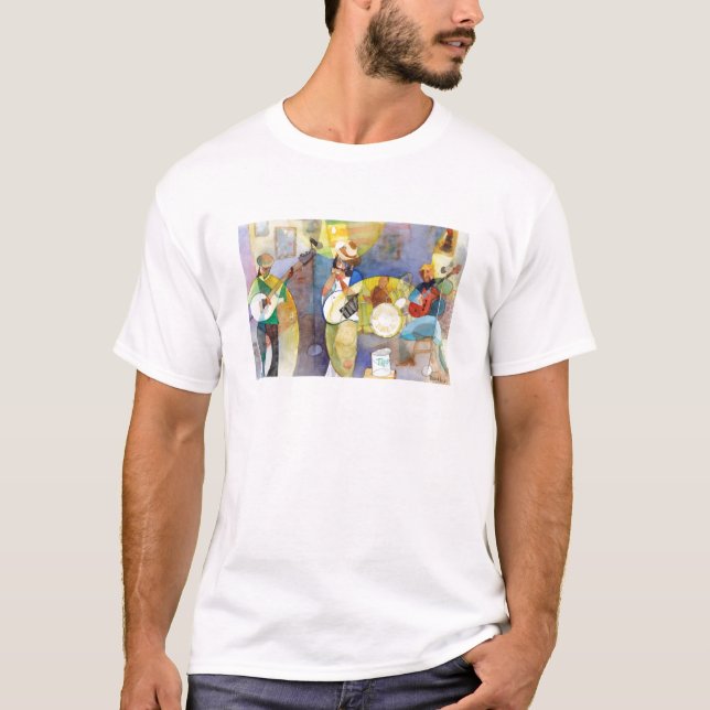 T-shirt Conception de musique de bleus de delta (Devant)