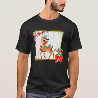 T-shirt Conception de Noël Reindeer vintage