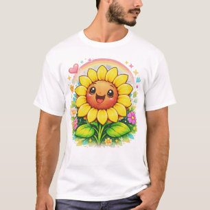 T-shirt Conception de nuit tropicale avec palmier et étoil
