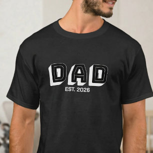 T-shirt Conception de papa établie en lettres majuscules b