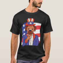 Conception de patriote américain de chien génial