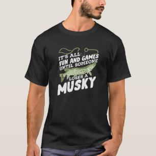 T-shirt Conception de pêche musquée pour un pêcheur Premiu