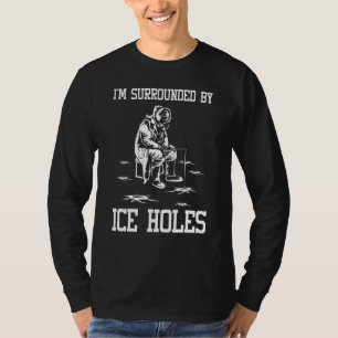 T-shirt Conception De Pêche Sur Glace Pour Pêcheurs Pêcheu