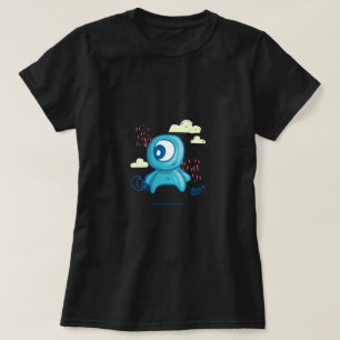 T-shirt Conception de personnage de dessin animé de monstr