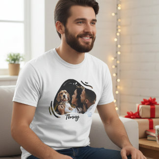 T-shirt Conception de photo de chien de contrebande années