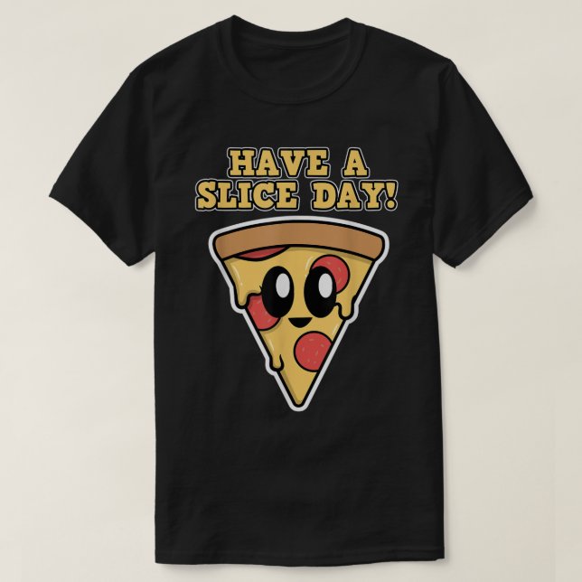 T-shirt Conception de pizza pour les hommes et les femmes  (Design devant)
