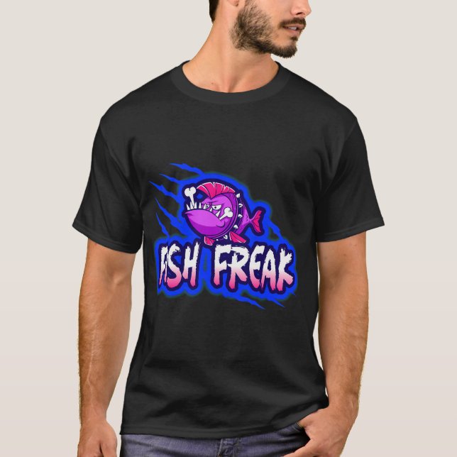T-SHIRT CONCEPTION DE POISSON FOU (Devant)