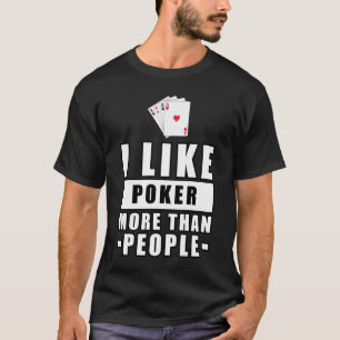 T-shirt Conception de poker drôle
