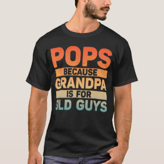 T-shirt Conception de Pops pour grand-père de petits-enfan