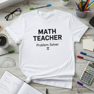 T-shirt Conception de professeur de mathématiques — Résolv