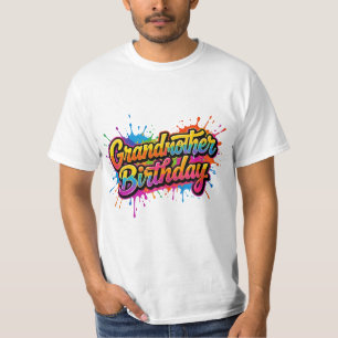 T-shirt Conception de projection de peinture colorée pour 