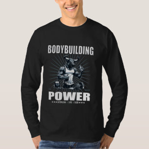 T-shirt Conception de puissance de la musculation avec l'e