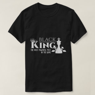T-shirt Conception de puissance du roi d'échecs