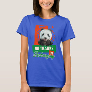 T-shirt Conception de recharge de batterie d'introverti pa