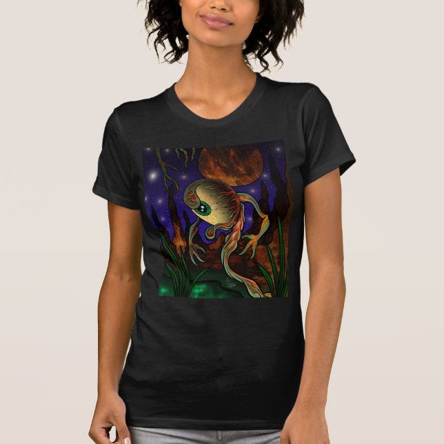 T-shirt Conception de regard fixe d'oeil (Devant)