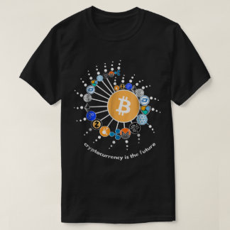 T-shirt Conception de réseau numérique crypto