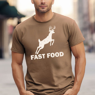 T-shirt Conception de restauration rapide avec une image d