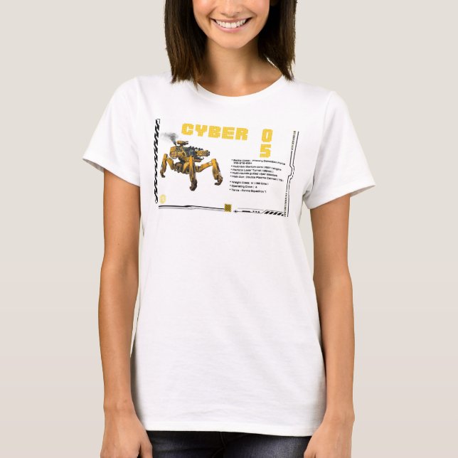 T-shirt Conception de robots Cyber 05 Mech (Devant)