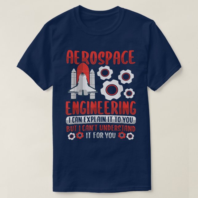 T-shirt Conception de Rocket Science pour un ingénieur aér (Design devant)
