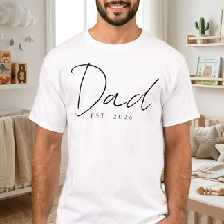 T-shirt Conception de script de famille simple année de Pa