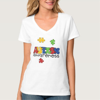 T-shirt Conception de sensibilisation sur l'autisme