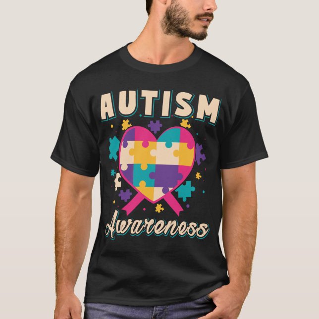 T-shirt Conception de sensibilisation sur l'autisme spécia (Devant)