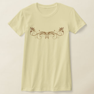 T-shirt Conception de séparation florale ornementale compl