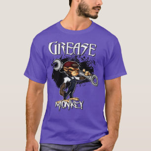 T-shirt Conception de singe graissé