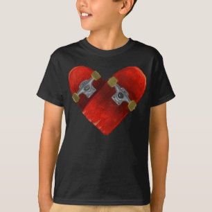 T-shirt Conception de skateboarding de conseil cassée par