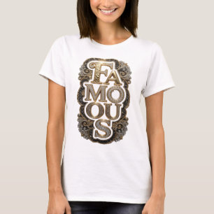 T-shirt Conception de slogan doré artistique célèbre