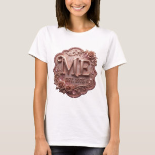 T-shirt Conception de slogan ME EST 1975 en or frais