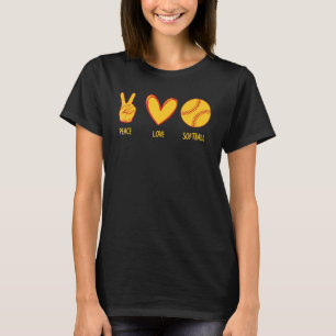 T-shirt Conception De Softball Mignonne Pour Femmes Filles